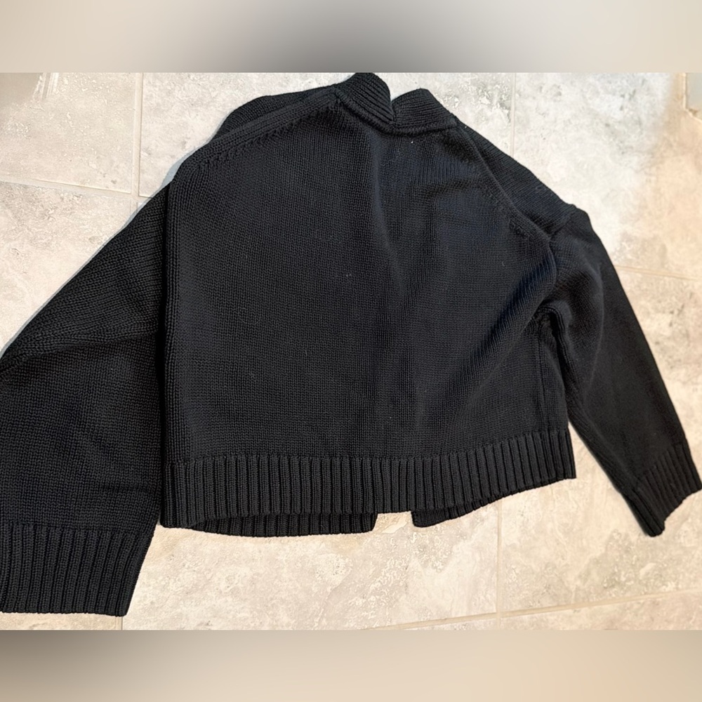 Gap Black Knit Cropped Cardigan | Small P | Like New - Picture 6 of 10